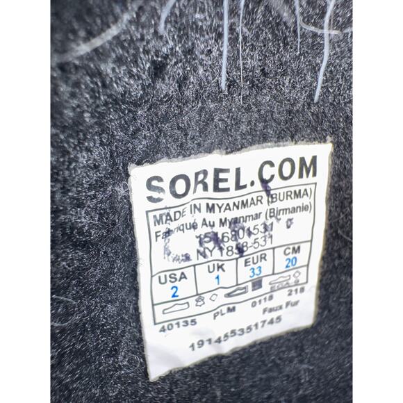 SOREL Youth Joan of Arctic Waterproof Faux Fur Winter Boots - Pink, US 2 - Picture 6 of 7